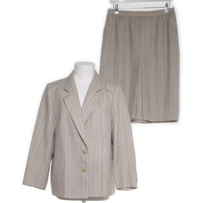 Mantelpak (Beige, Meerkleurig) van Delmod Polyester, Viscose, Wol