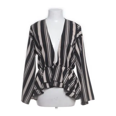 Peplum top (Beige, Zwart) van PrettyLittleThing Polyester