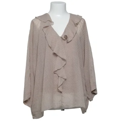 Blus (Beige, Vit) från Flash Woman Polyester, Viskos