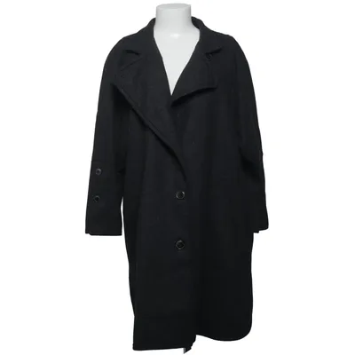Coat (Gray) from Collection by Jackpot Polyester, Viscose, Wool