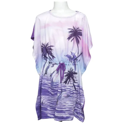 Robe de plage (Violet, Bleu, Multicolore) de Bonprix Polyester