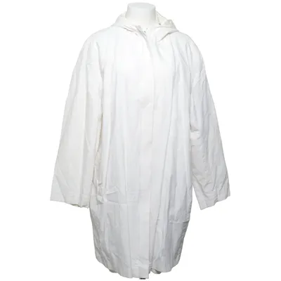 Frakke (Hvid, Beige) fra Danwear Bomuld, Linned