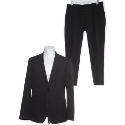 Kostym (Brun, Svart) från Riley Polyester, Ull