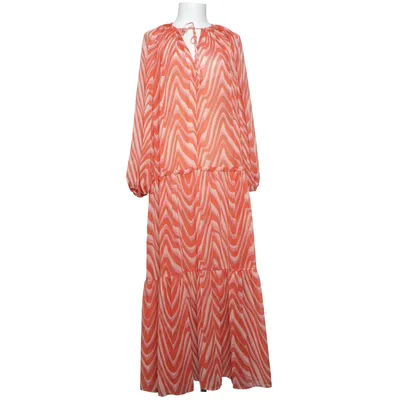 Maxikjole (Rød, Beige) fra Mango Polyester