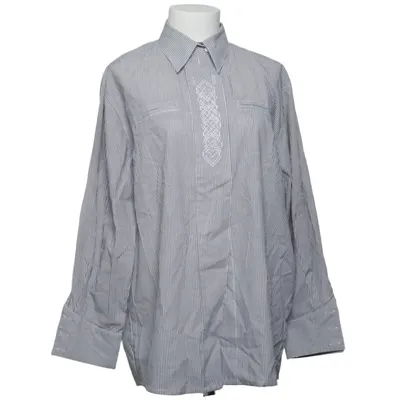 Shirt (Gray, White) from Tofana Cotton, Polyester