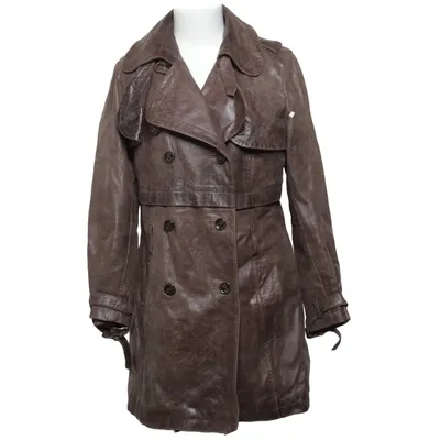 Leather coat (Brown) from Oakwood Cotton, Leather