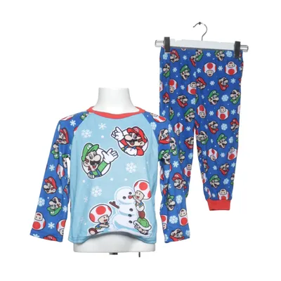 Pyjamasz (Blå, Rød, Flerfarvet) fra Super Mario Polyester