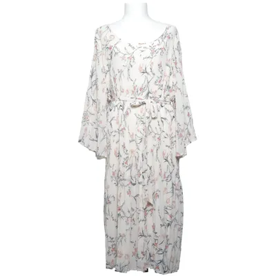 Långklänning (Beige, Flerfärgad) från Zizzi Elastan, Viskos