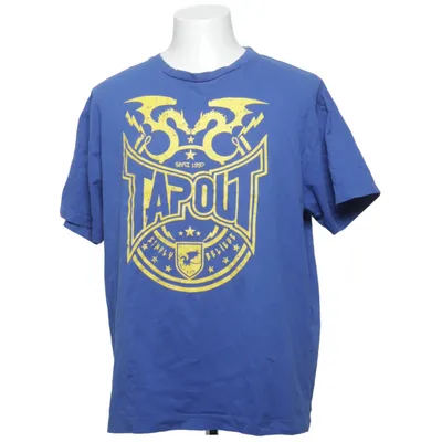 T-shirt (Blue, Yellow) from Tapout Cotton