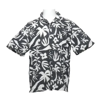 Chemise à manches courtes (Noir, Blanc) de H&M Coton