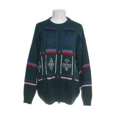 Tröja (Grön, Flerfärgad) Akryl, Alpackaull, Silke, Ull