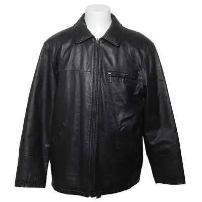 Veste en cuir (Noir) de Henry Morell Acétate, Cuir, Polyamide, Polyester