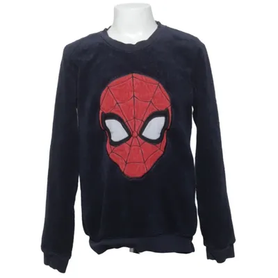 Sweatshirt (Bleu) de Marvel Spiderman Polyester recyclé