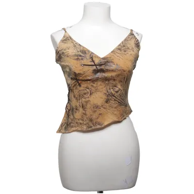 Crop top (Jaune, Noir) de Randigarutan Élasthane, Polyester