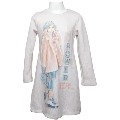 Jurk (Beige, Meerkleurig) van Moonstar Polyester