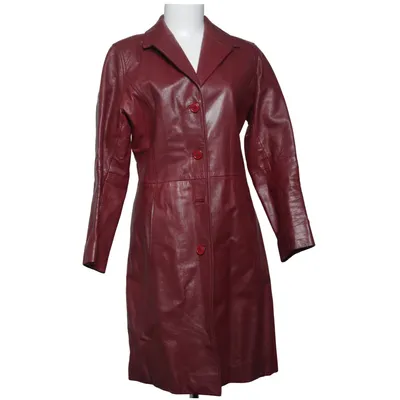 Leren jas (Rood) van Gipsy by Mauritius Leer, Polyester