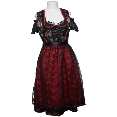 Dirndl (Svart, Vit, Silverfärgad) från Landhaus Polyamid, Polyester