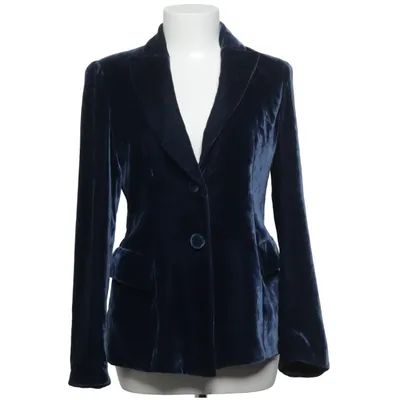Blazer (Blauw) van Emporio Armani Polyester, Zijde, Viscose