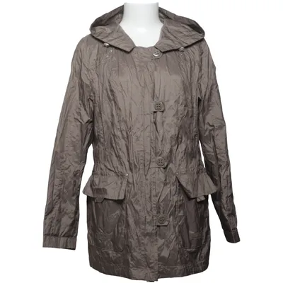 Parka (Bruin) van Lebek Collection Katoen, Metallvezel, Polyamide, Polyester
