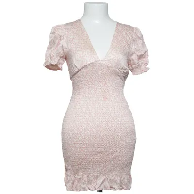 Kjole (Pink, Hvid) fra Zara Polyester, Viscose