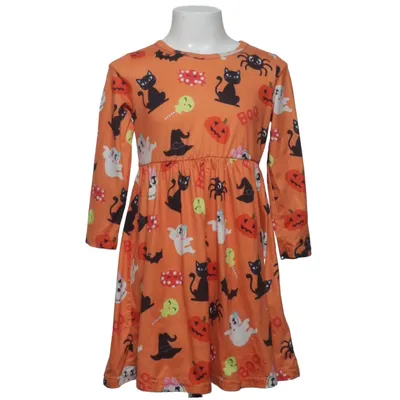Kjole (Orange, Flerfarvet) fra PatPat Elastan, Polyester