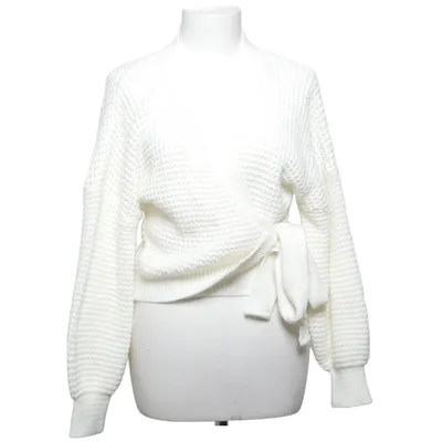 Wrap cardigan (White) from Missguided Petite Acrylic