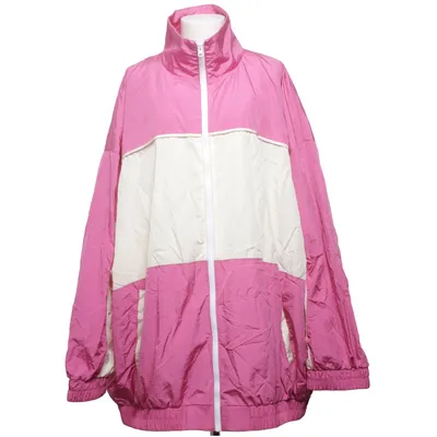 Jakke (Pink, Hvid) fra Collusion Polyamid, Polyester