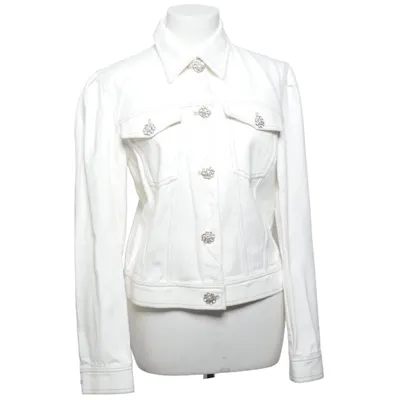 Denim jacket (White) from Custommade Cotton