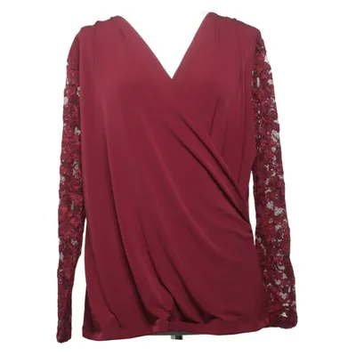 Blouse portefeuille (Rouge) de Together Élasthane, Polyamide, Polyester, Viscose