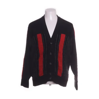 Cardigan (Black, Red) from Carlo Colucci Wool, Acrylic, Viscose