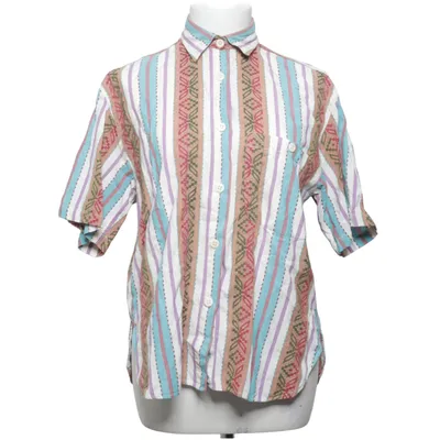 Short sleeve shirt (White, Blue, Multicolored) from La Femme Cotton
