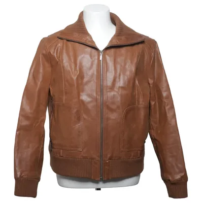 Leren jack (Bruin) van CKN of Scandinavia Acryl, Leer, Polyester