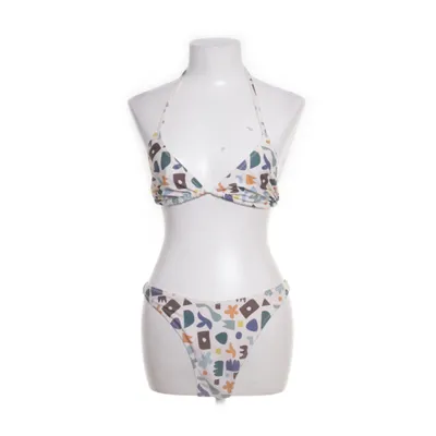 Bikini (White, Multicolored) from Butter & Hazel Elastane, Polyester