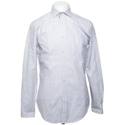 Shirt (White, Blue) from TM Lewin Cotton