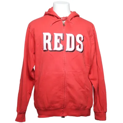 Sweat à capuche (Rouge) de Majestic Coton, Polyester