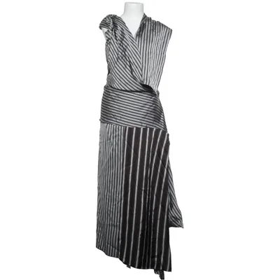Maxikleid (Schwarz, Weiß, Grau) von Joseph Viskose