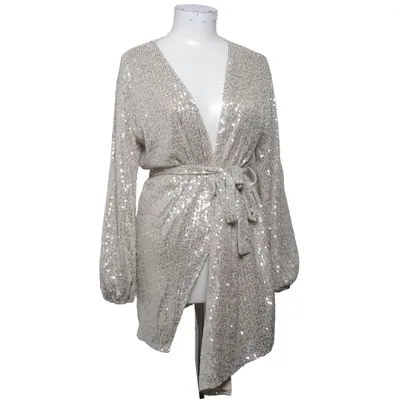 Omlottklänning (Beige, Silverfärgad) från Boohoo Polyester
