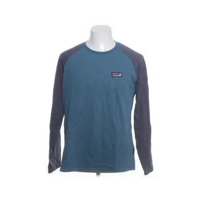 Långärmad t-shirt (Petrol, Blå) från Patagonia Ekologisk bomull, Polyester
