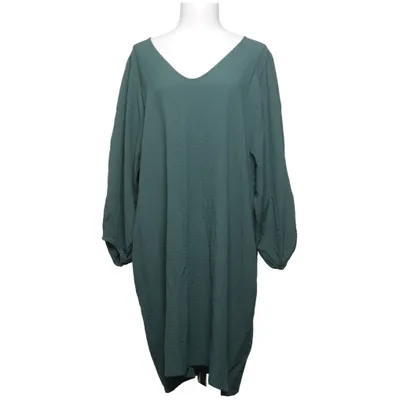 Jurk (Groen) van Lindex Elastaan, Polyester, Viscose