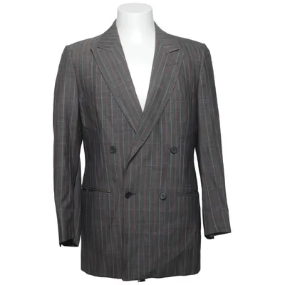 Blazer (Gris) de Saks Fifth Avenue Viscose, Laine