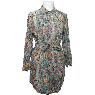 Blouse (Blue, Multicolored) from Menglu Cotton, Polyester