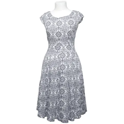 Robe (Bleu, Blanc) de Stella Morgan Coton, Élasthane