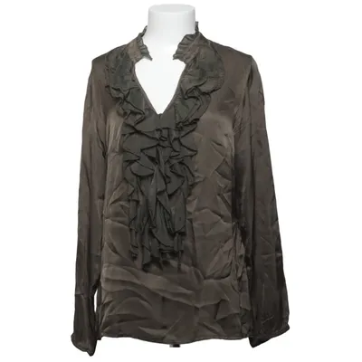 Blouse (Vert) de Le Streghe Soie, Viscose