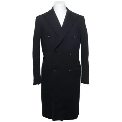 Coat (Black) from These Glory Days Polyester, Wool