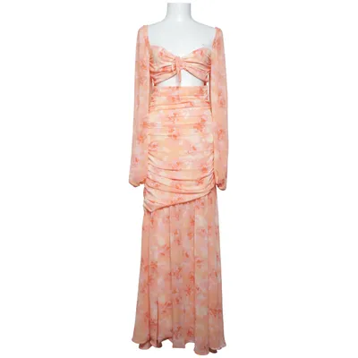 Maxi jurk (Oranje, Roze, Meerkleurig) van Adoore Elastaan, Polyester