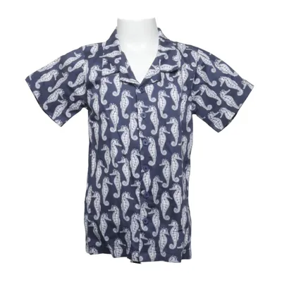 Chemise à manches courtes (Bleu, Blanc) de Rachel Riley Coton