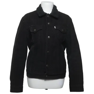 Lined denim jacket (Black) from Levi's Premium Cotton, Faux fur, Polyester