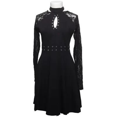 Jurk (Zwart) van Gothicana by EMP Katoen, Elastaan, Polyamide