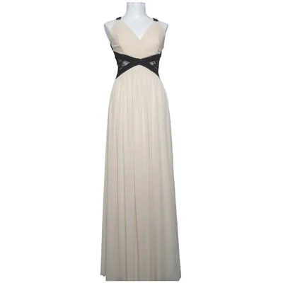 Avondjurk (Beige, Zwart) van Rare London Elastaan, Polyester