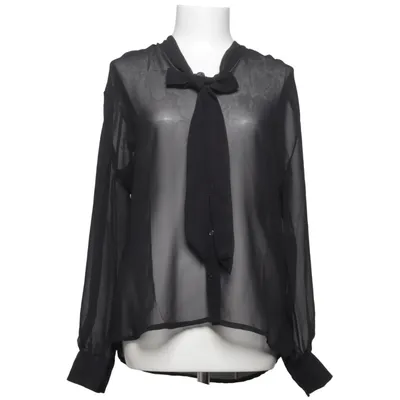 Blouse lavallière (Noir) de Dressed-Up Polyester